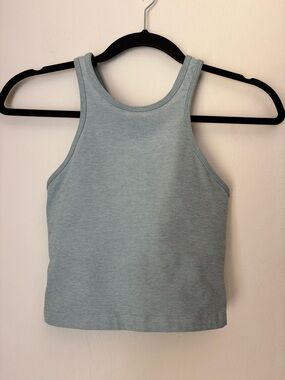 Beyond Yoga Spacedye Studio Crop Tank Size Small Light Teal Activewear Athletic